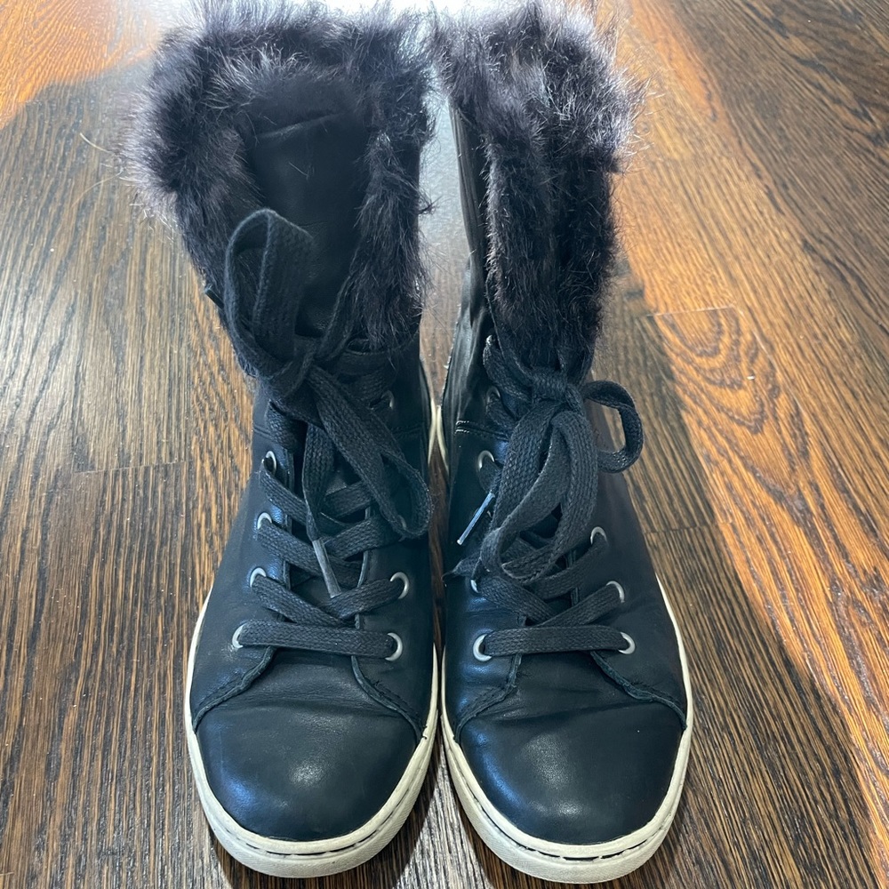 Ugg shearling high top sneakers